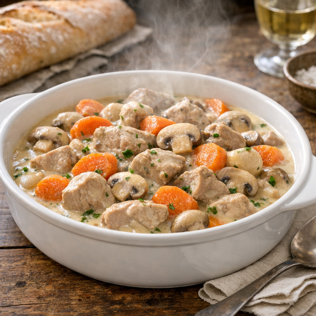 Je vous montre ma blanquette de veau facile et légère