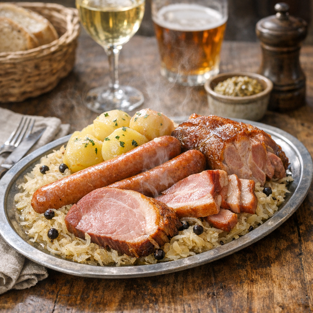 Comment je prépare une vraie choucroute alsacienne
