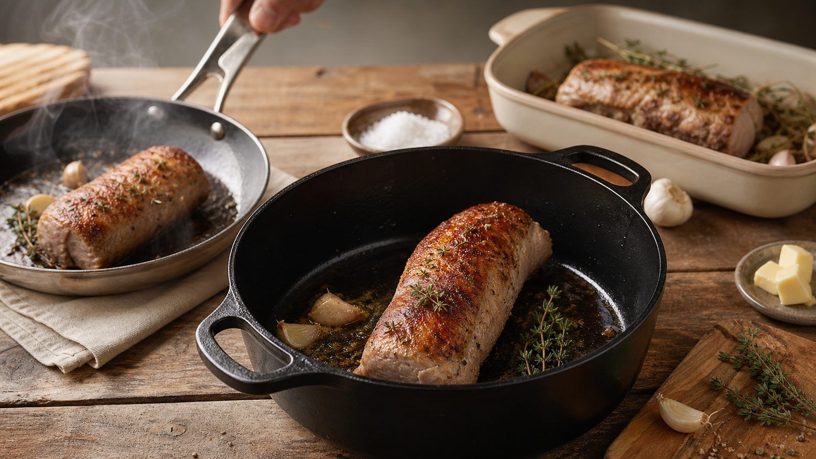 Cuisson au four, en cocotte ou à la poêle : choisir selon le résultat voulu