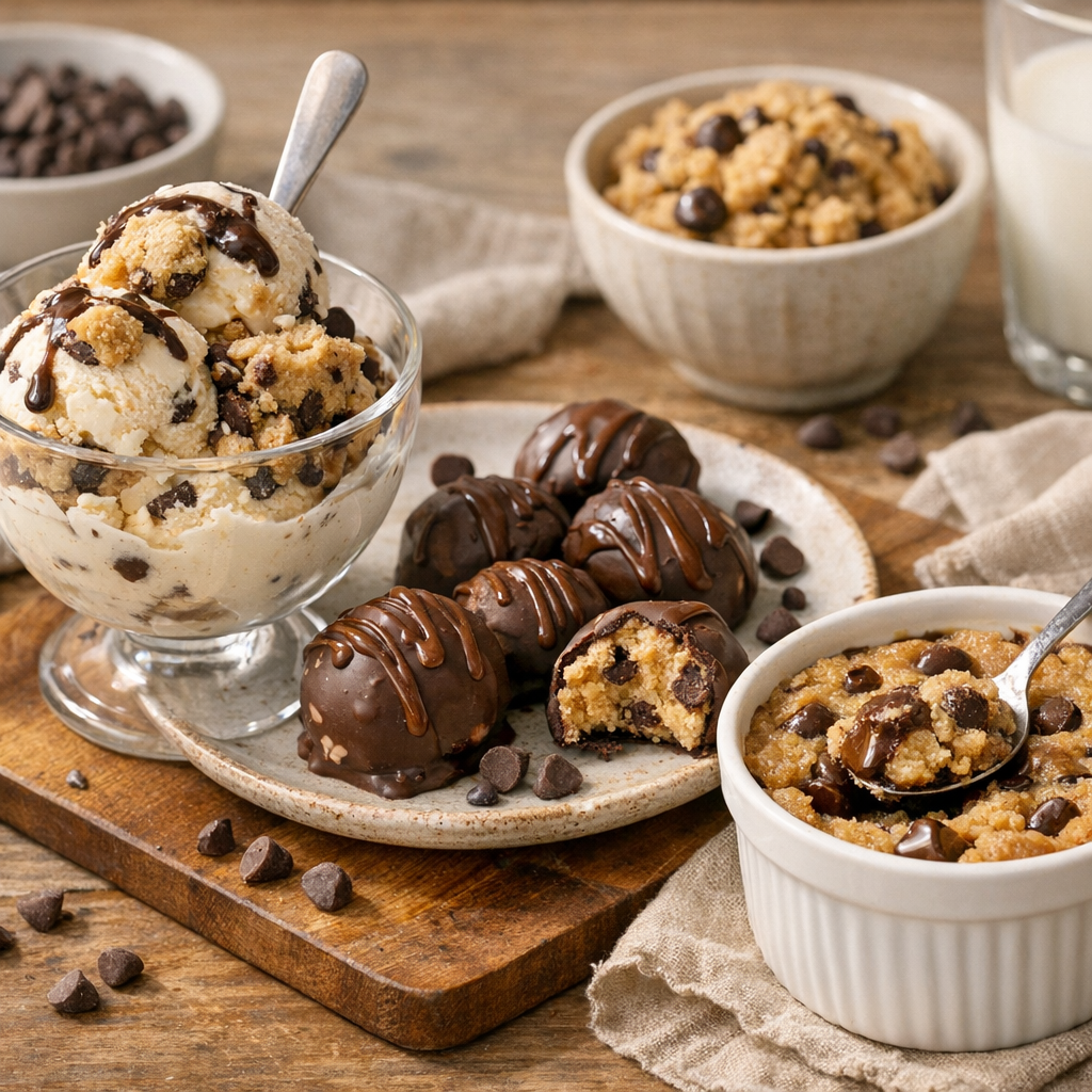 Comment manger la cookie dough : glace, bouchées et dessert minute