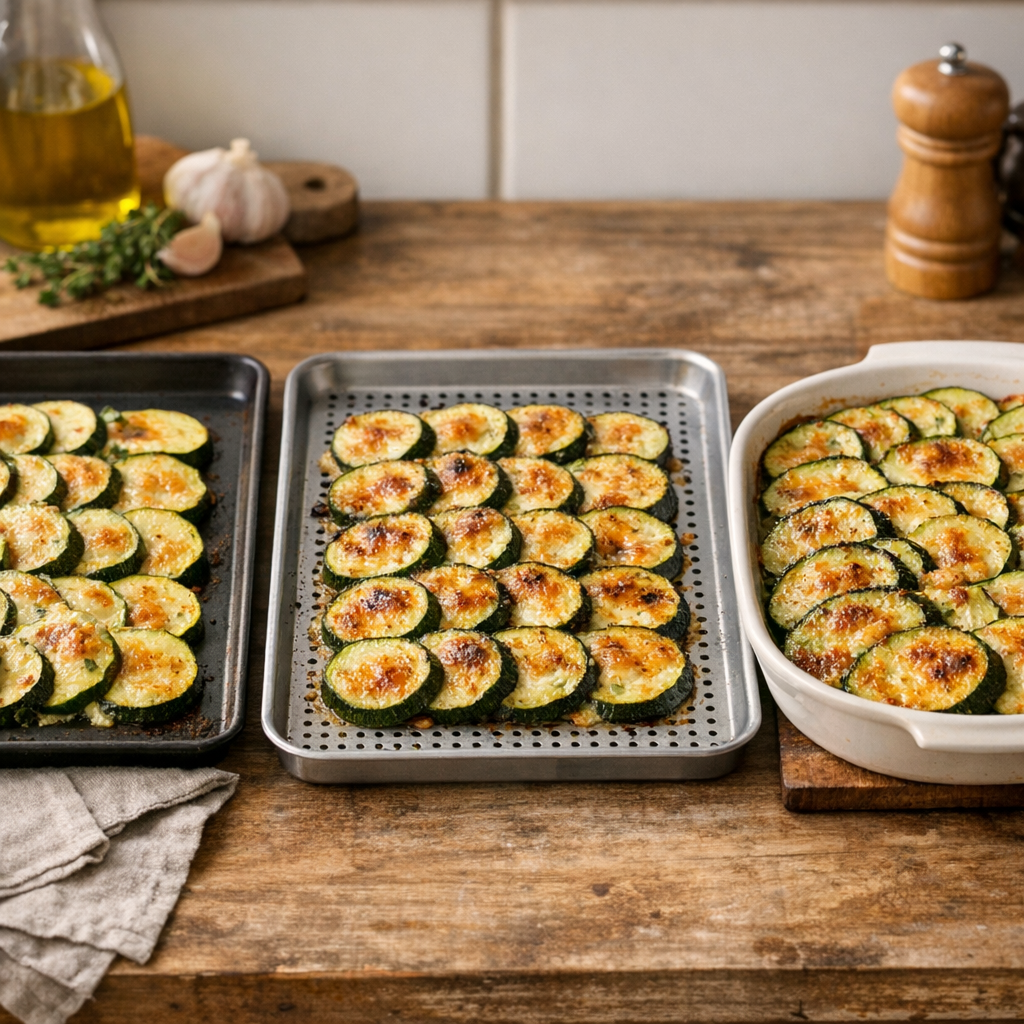 Le support de cuisson change-t-il vraiment le résultat : plaque classique, plaque perforée ou plat large type tian ?