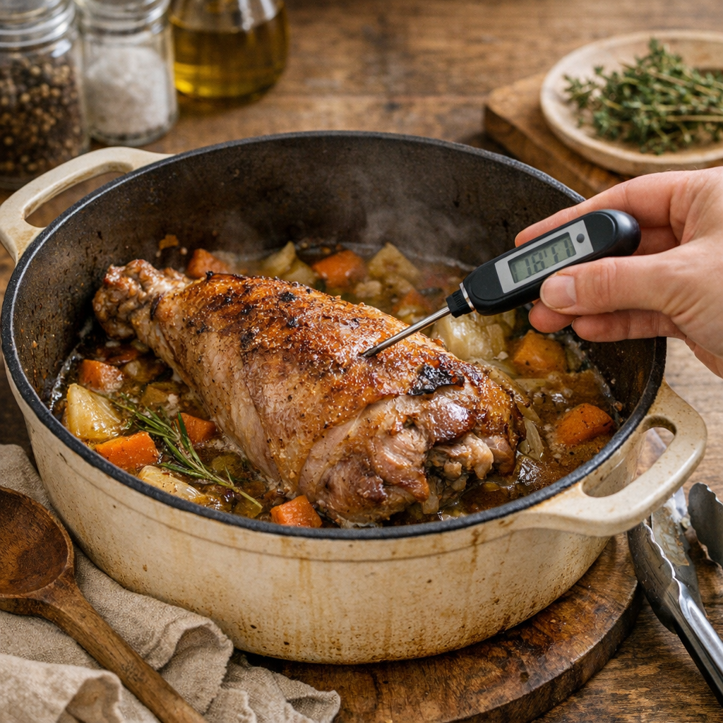 Comment savoir si une cuisse de dinde est cuite ?