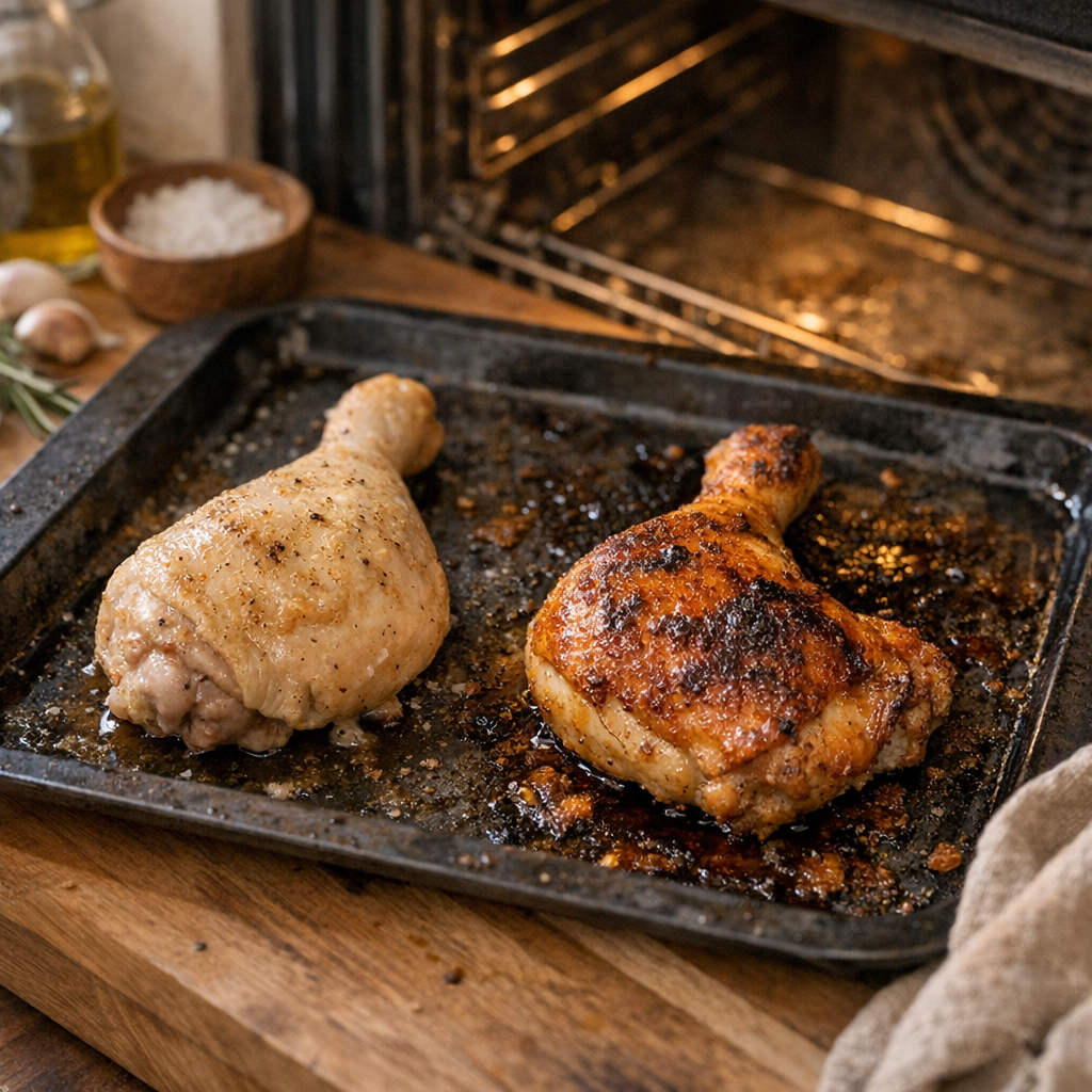 Pourquoi deux cuisses de poulet ne cuisent pas pareil