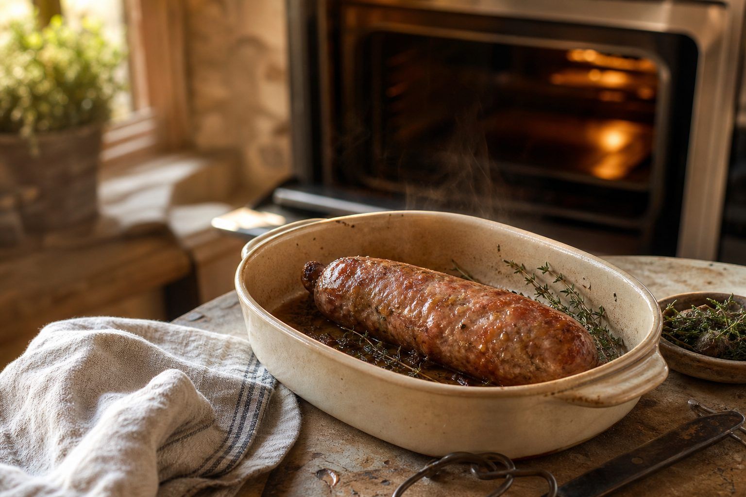 Préparation : une cuisson douce au four, puis le repos