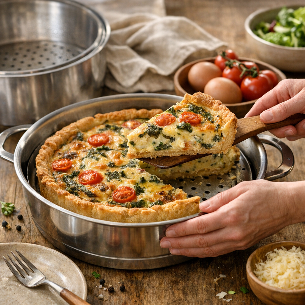 Quiche au vitaliseur : comment garder une vraie texture de quiche