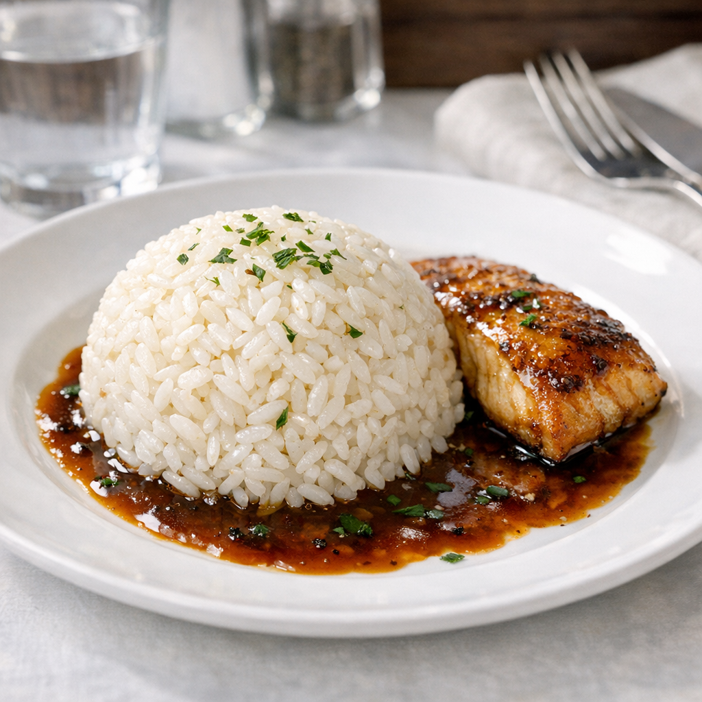Comment je réussis le dressage d’une assiette de riz