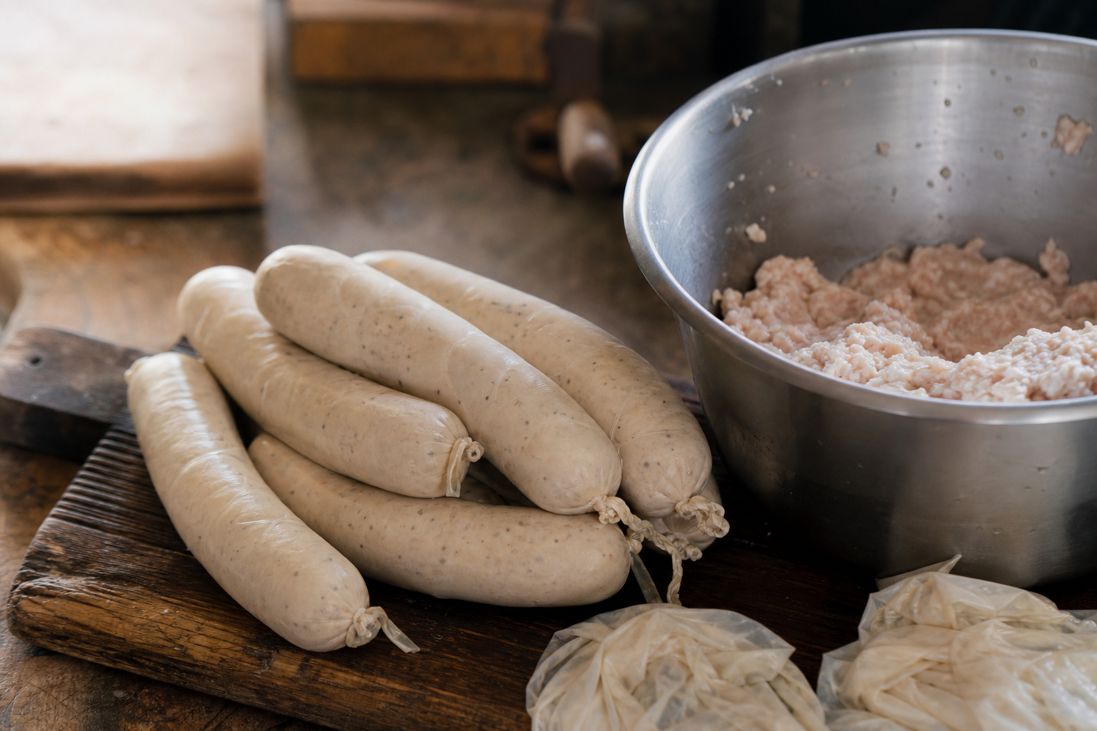 La fabrication du boudin blanc révèle bien plus qu’une recette