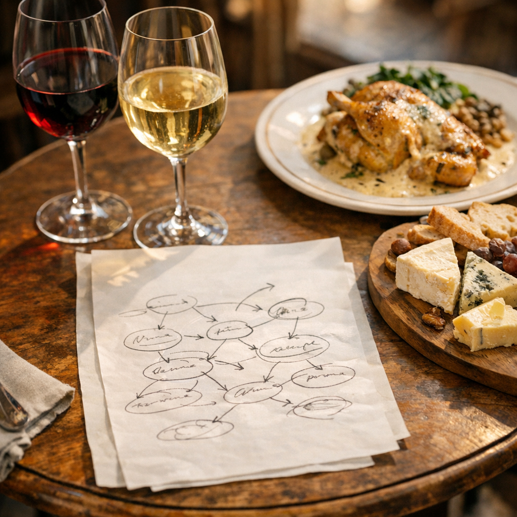 Comment bâtir une fiche technique d’accord mets et vins