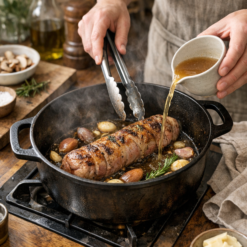 Comment cuire un filet mignon dans une cocotte en fonte sans le dessécher