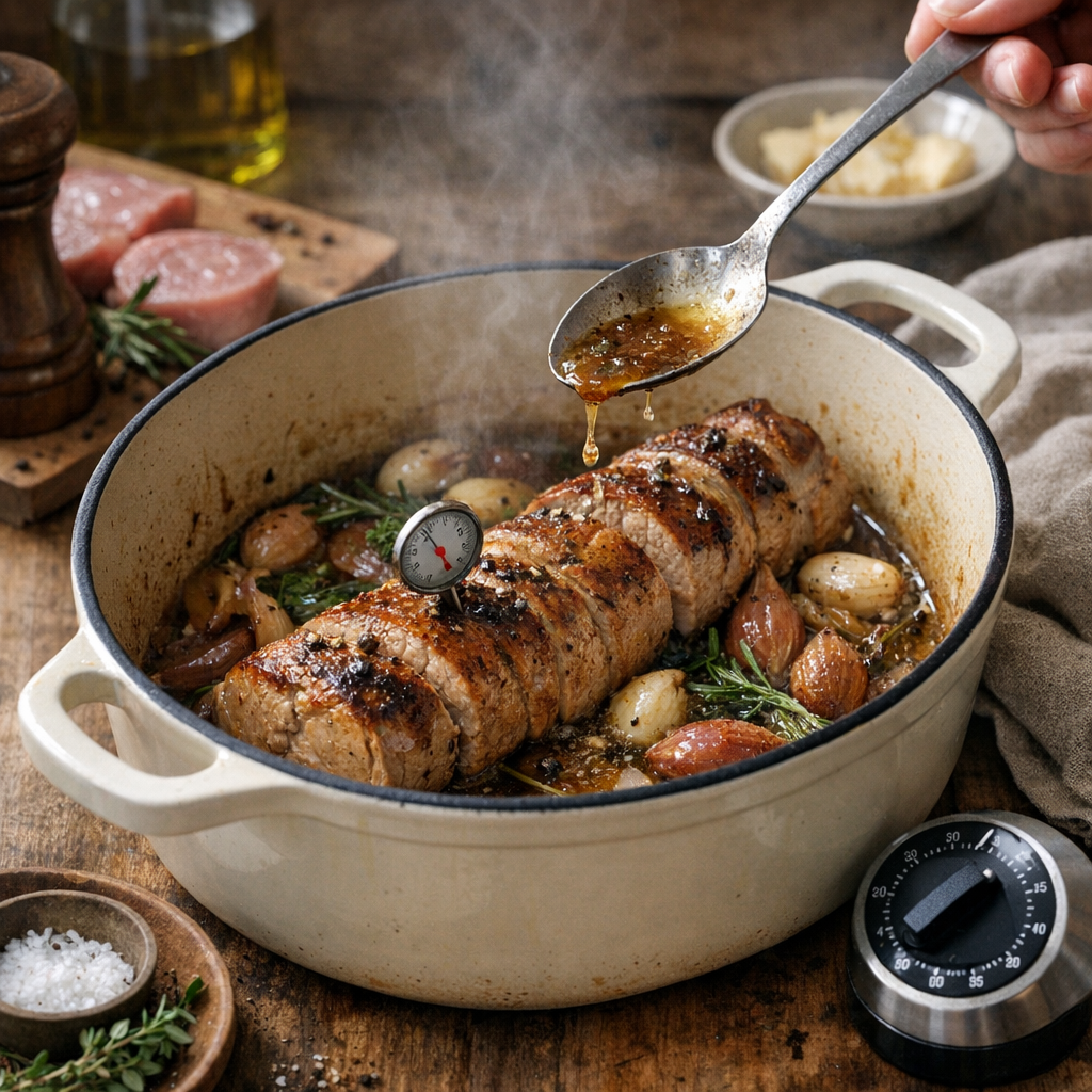 Temps de cuisson en cocotte : les repères courts qui donnent un filet mignon moelleux