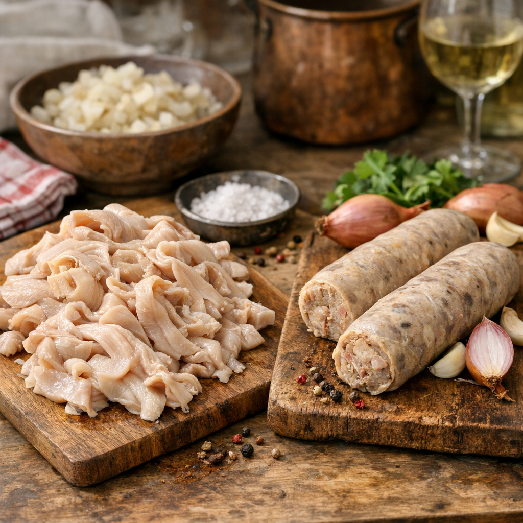 Quel lien entre la fraise de veau et l’andouillette ?