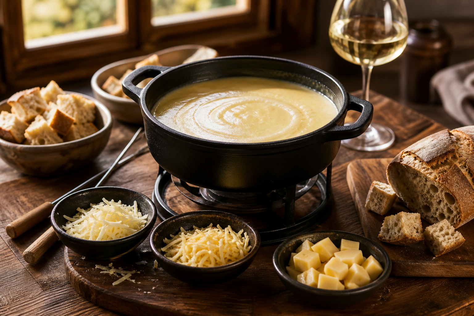 Les fromages qui composent une fondue savoyarde réussie