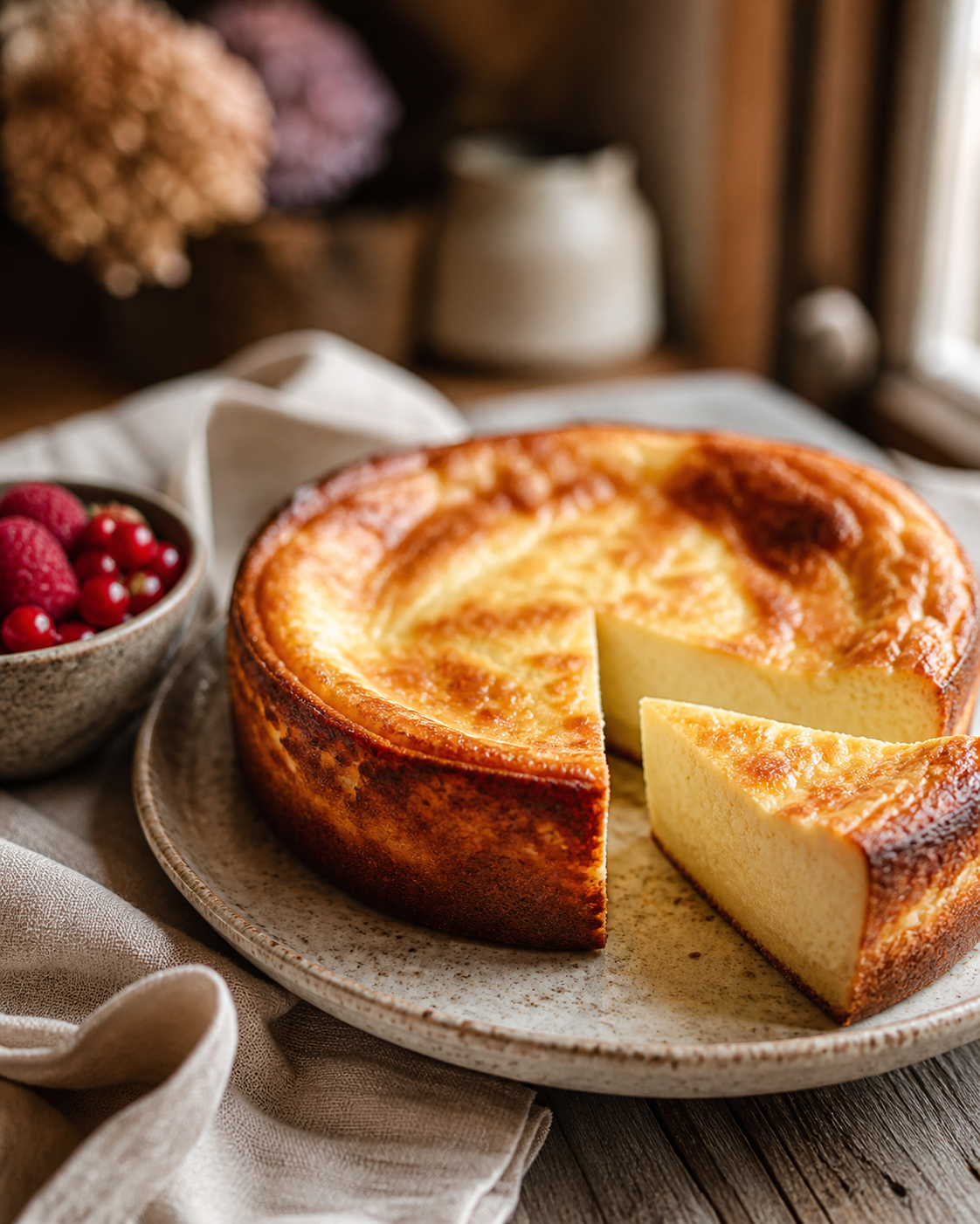 Le gâteau au fromage blanc devient léger en trois gestes
