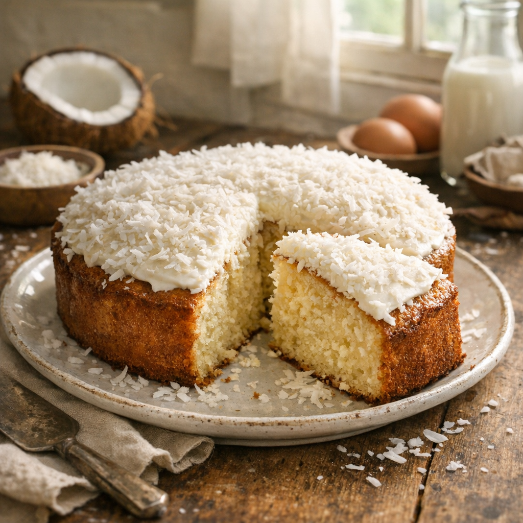 Gâteau à la noix de coco : la Recette selon le moelleux visé