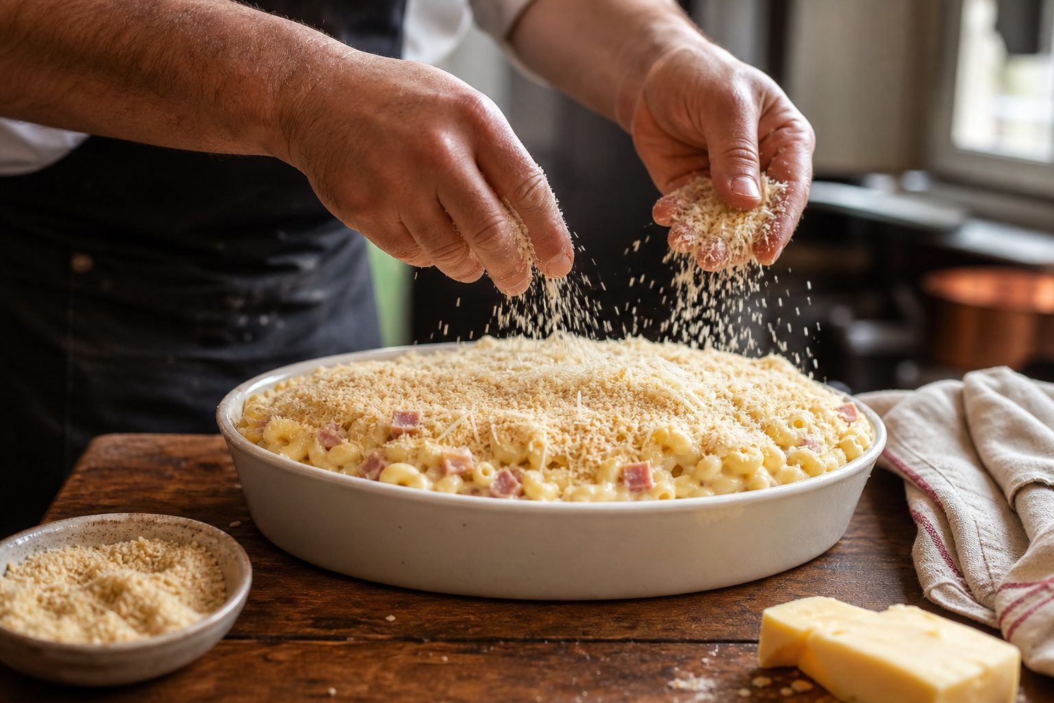 Préparation : le geste du bistrot pour une croûte dorée