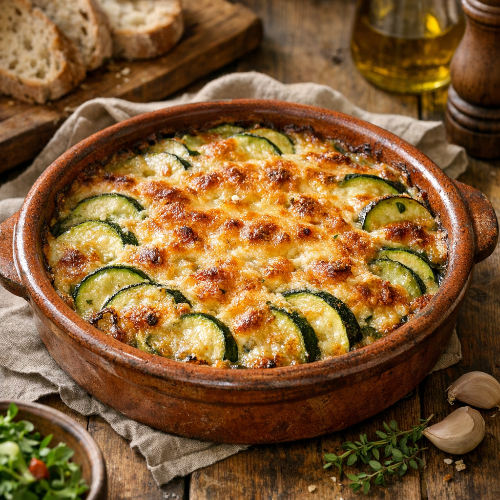 Je prépare un Gratin de Courgettes à l’ancienne sans le trahir