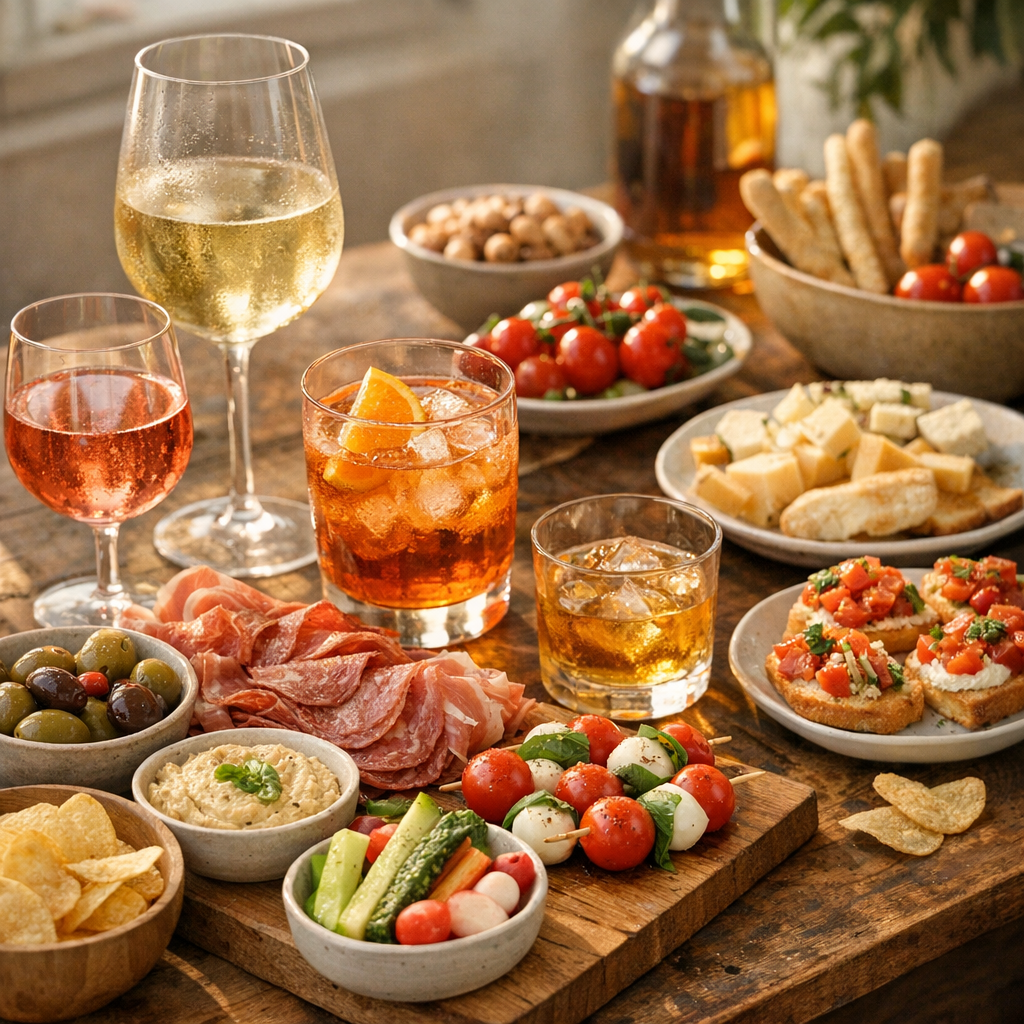 Quelle boisson pour l'apéritif ? Accords simples selon ce que vous servez
