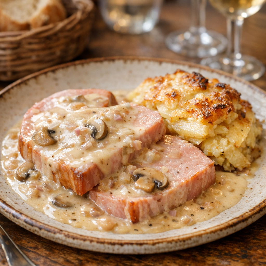 Le jambon à la Chablisienne retrouve son vrai goût de bistrot