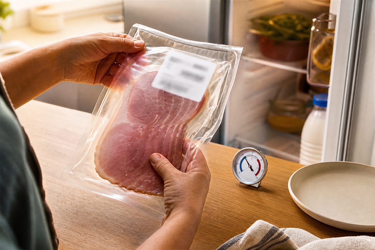 Mes 5 gestes de contrôle avant et juste après ouverture d'un jambon sous vide douteux
