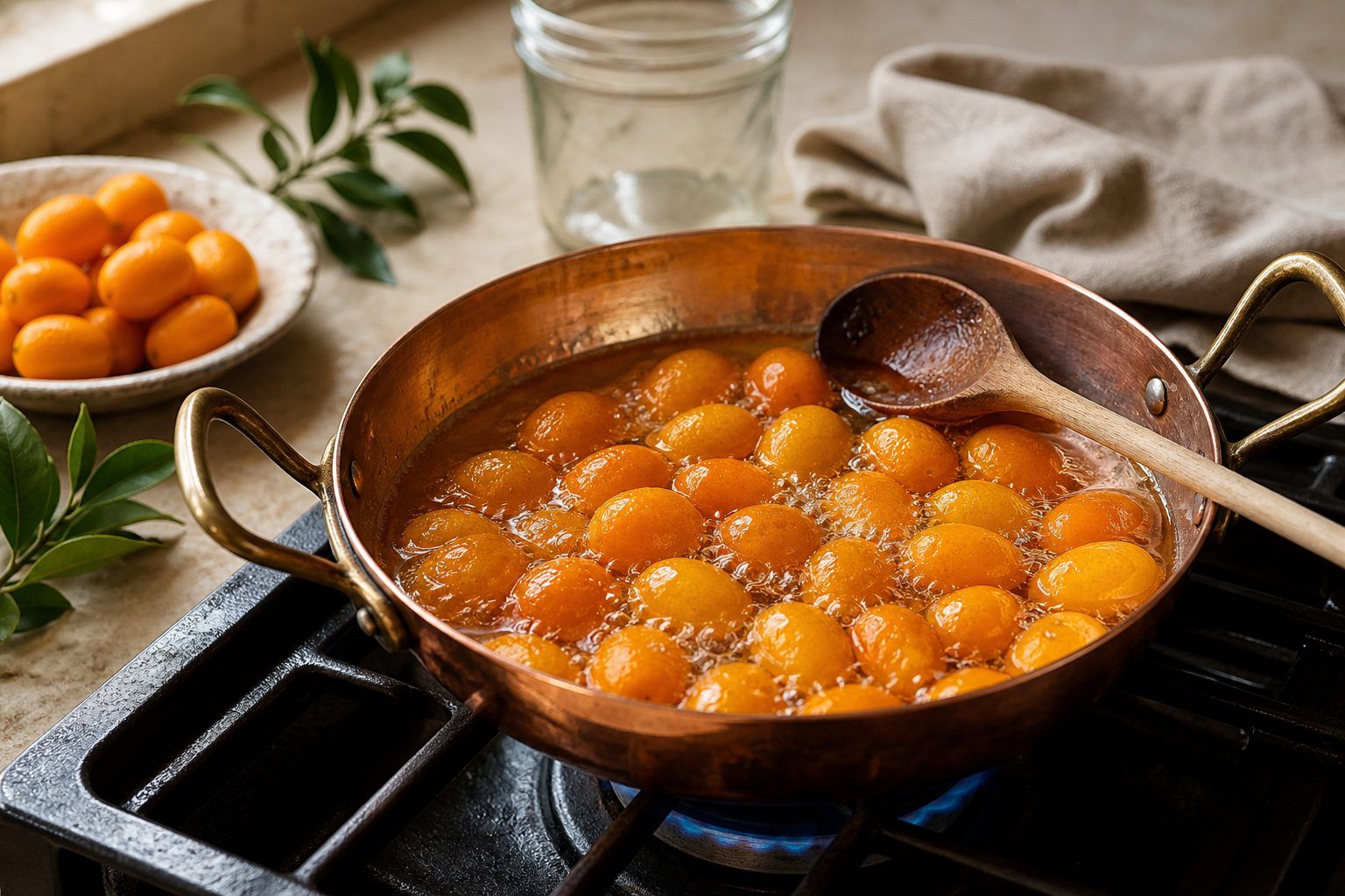 Préparation des kumquats confits : le feu doux plutôt que la précipitation