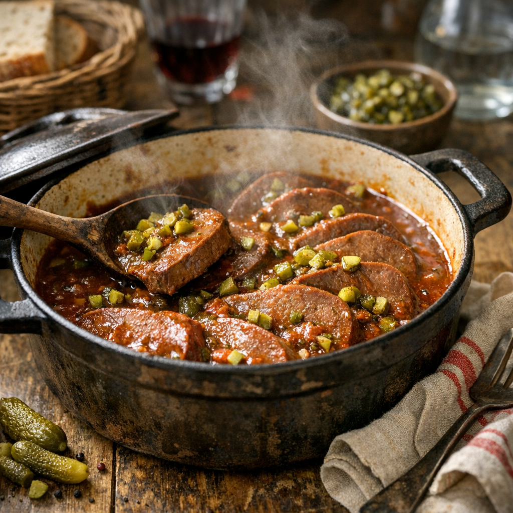 Je réussis la Langue de bœuf Façon Grand-Mère en 2 cuissons