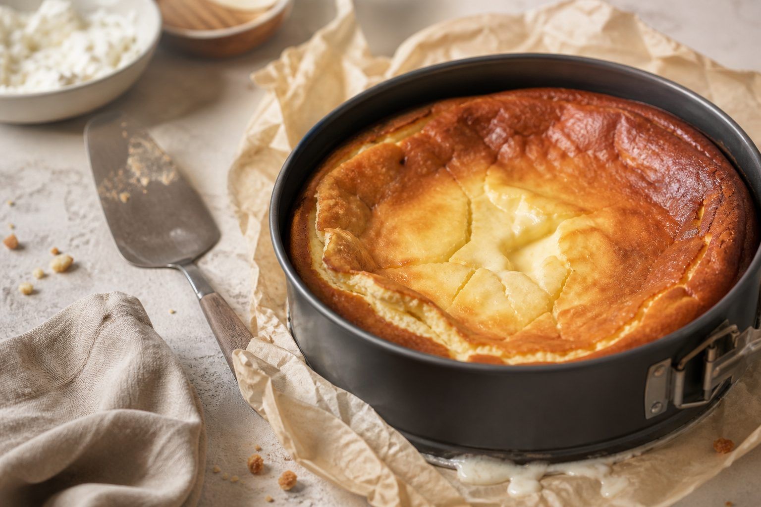 Pourquoi le gâteau retombe, se fissure ou rend de l’eau