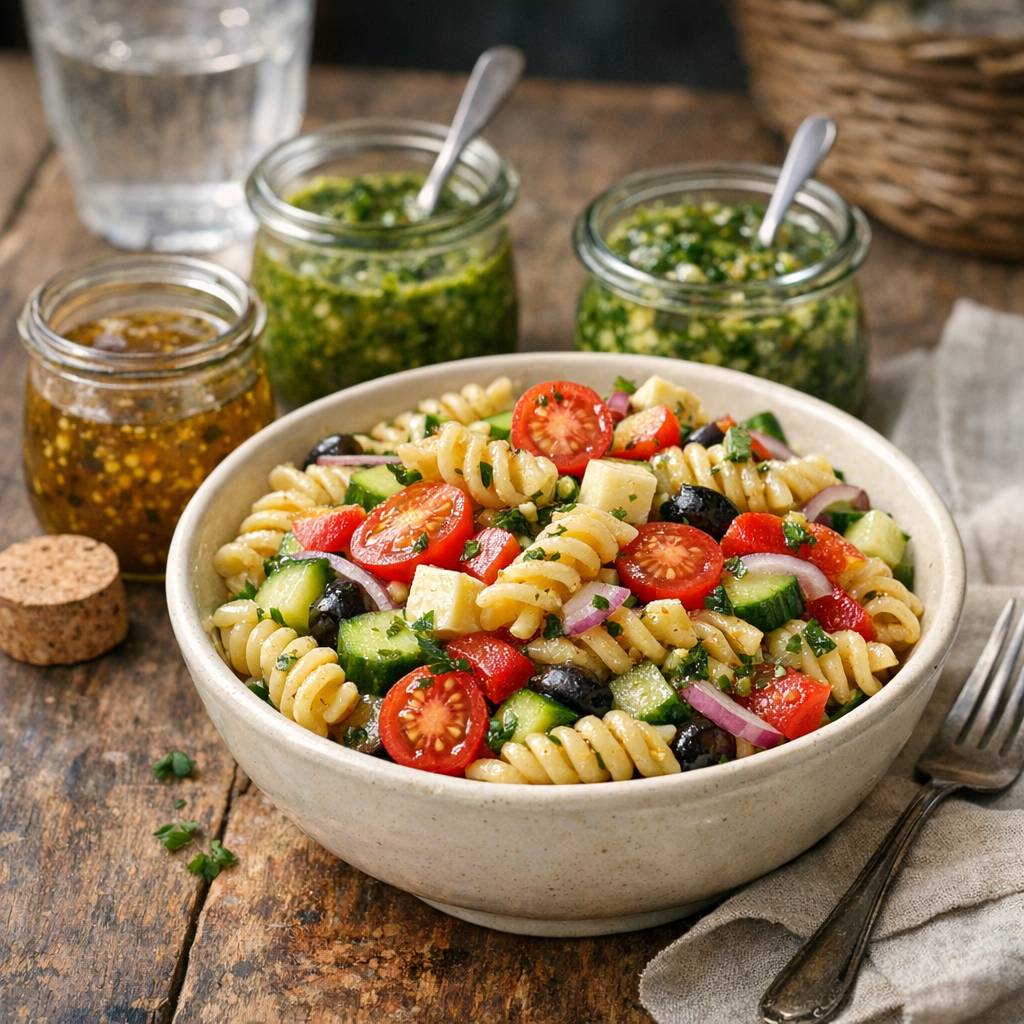 La Meilleure Vinaigrette pour Salade de Pâtes : 6 options fiables