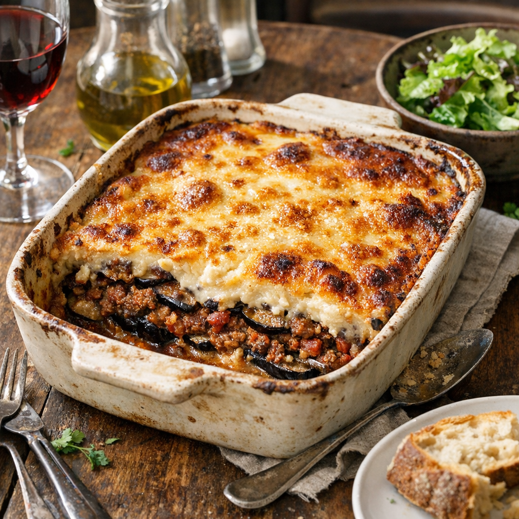 Je vous donne ma Recette de Moussaka, généreuse et légère