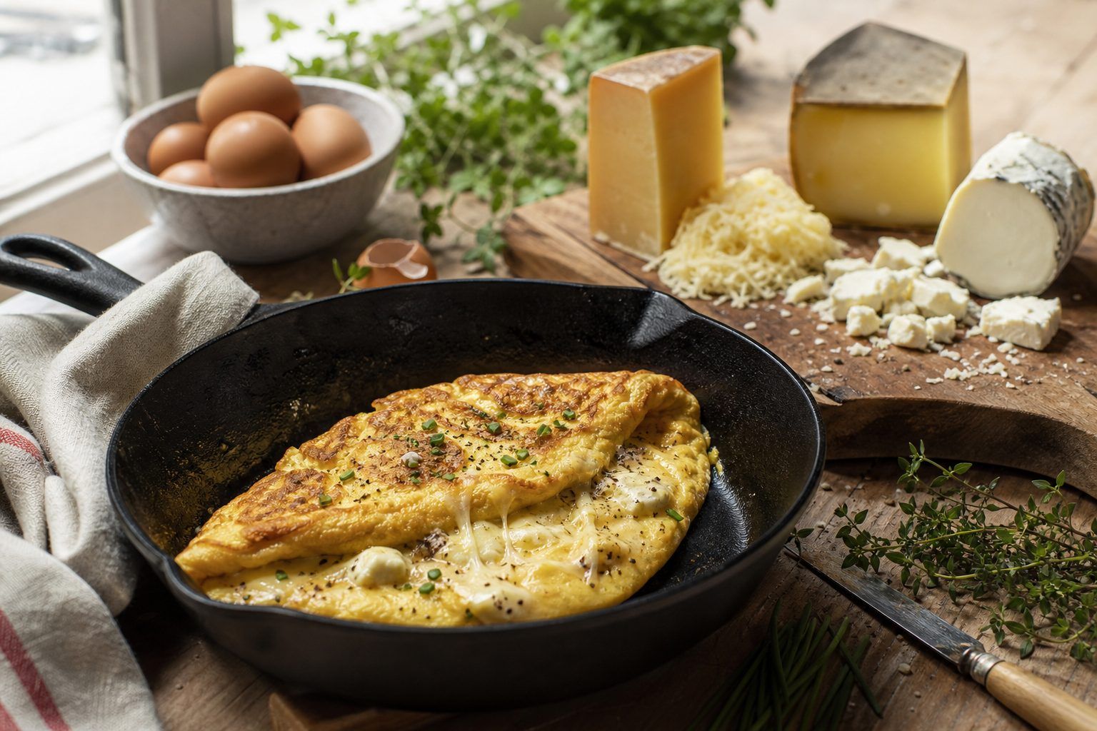 Quel fromage choisir pour une omelette qui a du goût ?