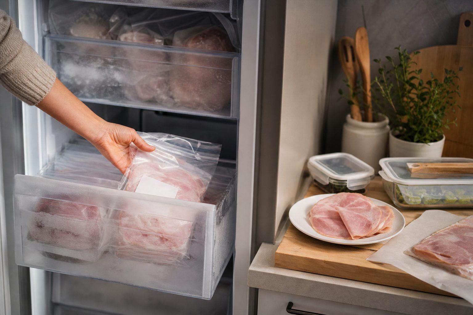 Combien de temps conserver le jambon au congélateur&nbsp;?