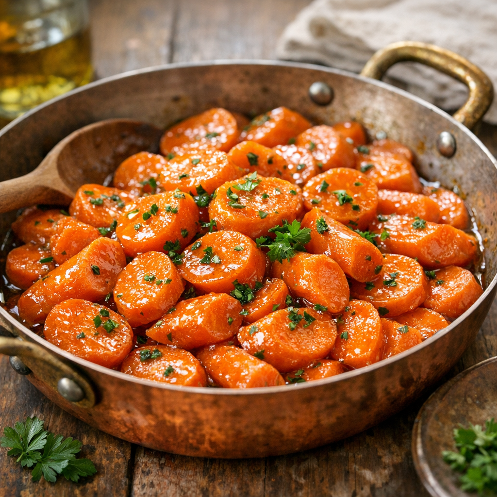 Je vous donne ma Recette des Carottes Vichy bien glacées