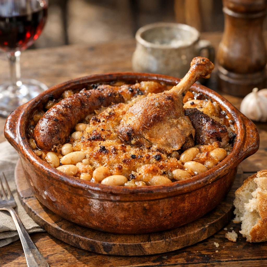 Le cassoulet toulousain se réussit avec du temps et du feu doux