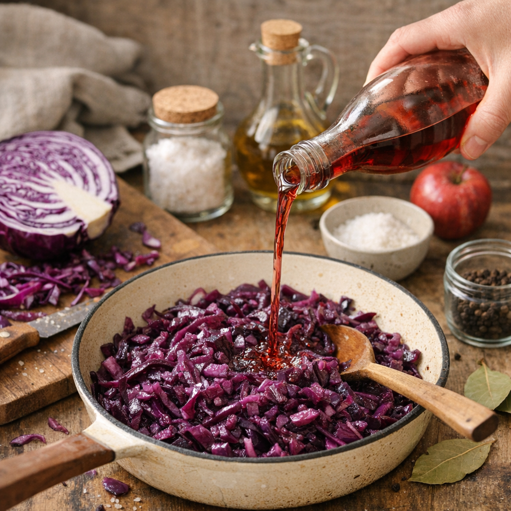 Pourquoi mettre du vinaigre dans le chou rouge ?