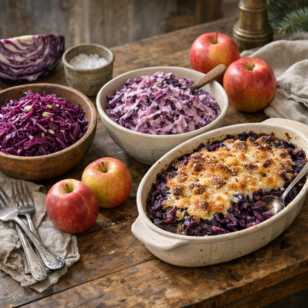 La recette de Chou rouge qui change selon l’assiette visée