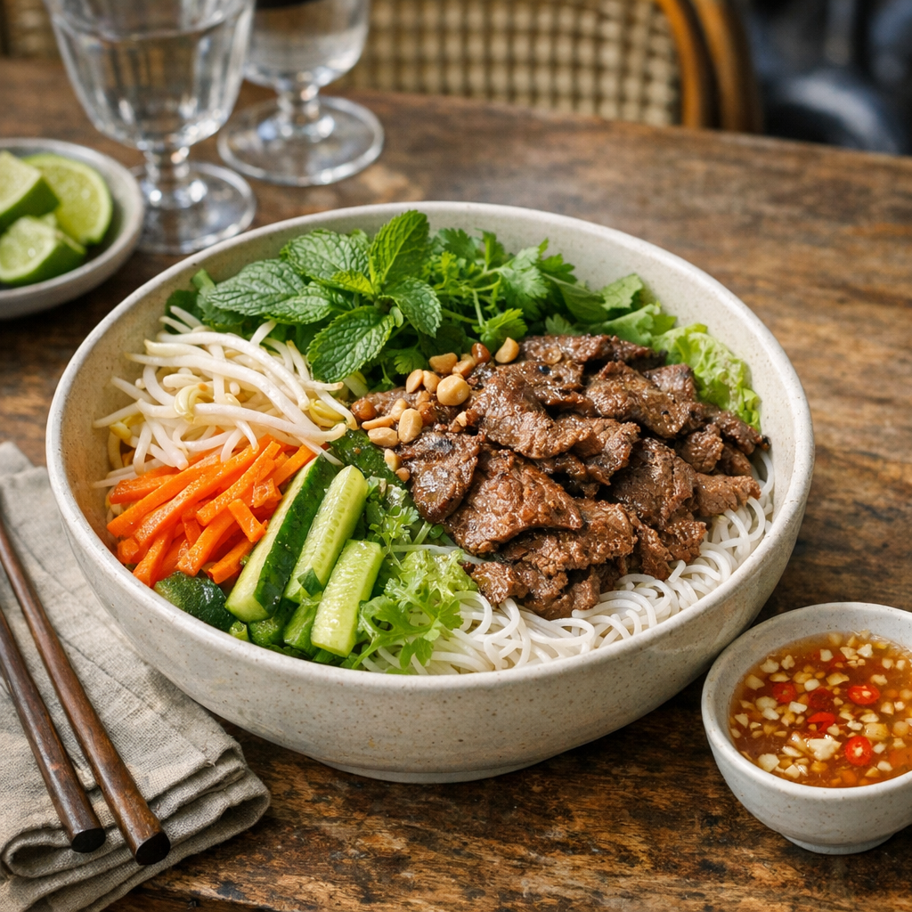 Ma recette Délices du bò bún pour un bol juste et facile