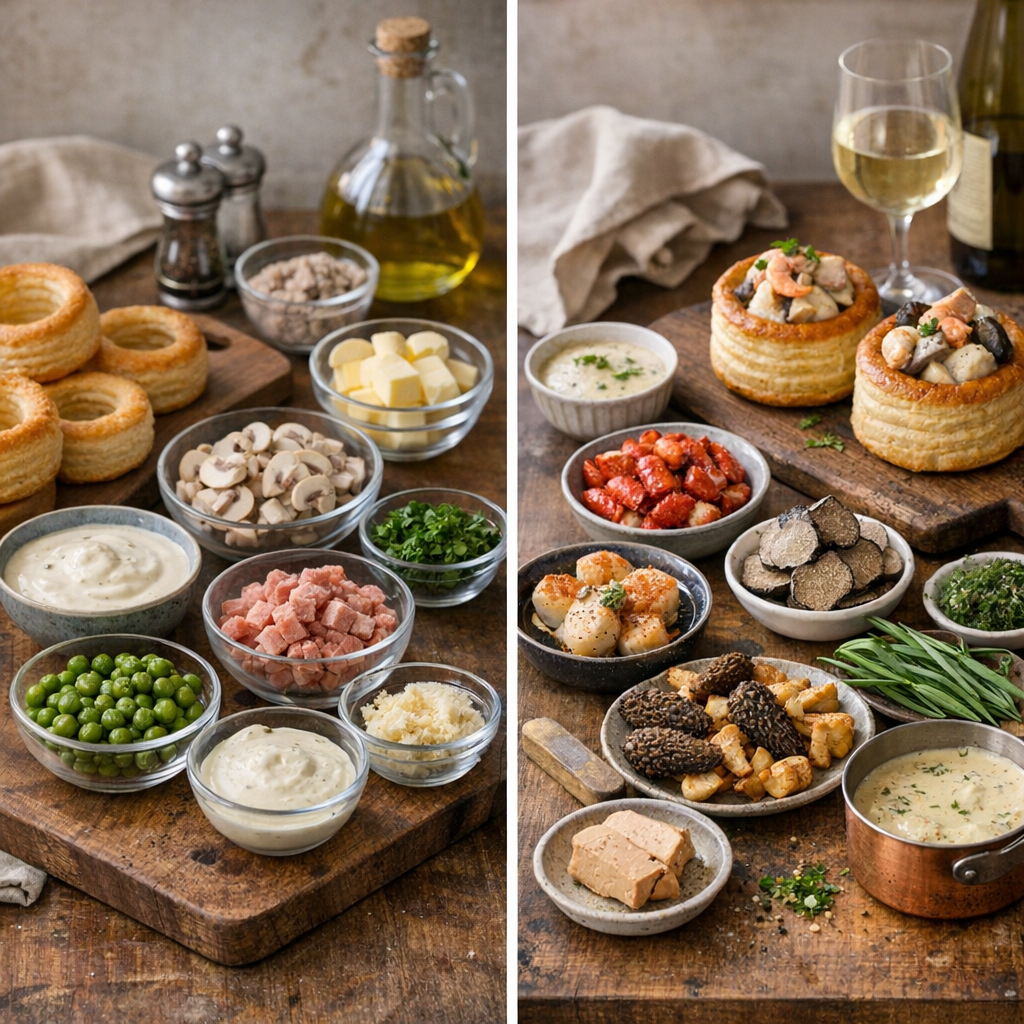 Les ingrédients de la recette : une base classique, puis une piste plus gastronomique