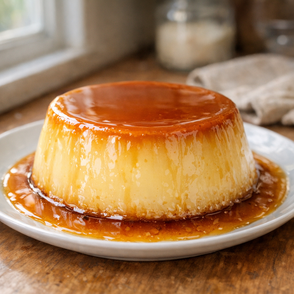 Je vous donne ma Recette du Flan aux œufs bien tremblant