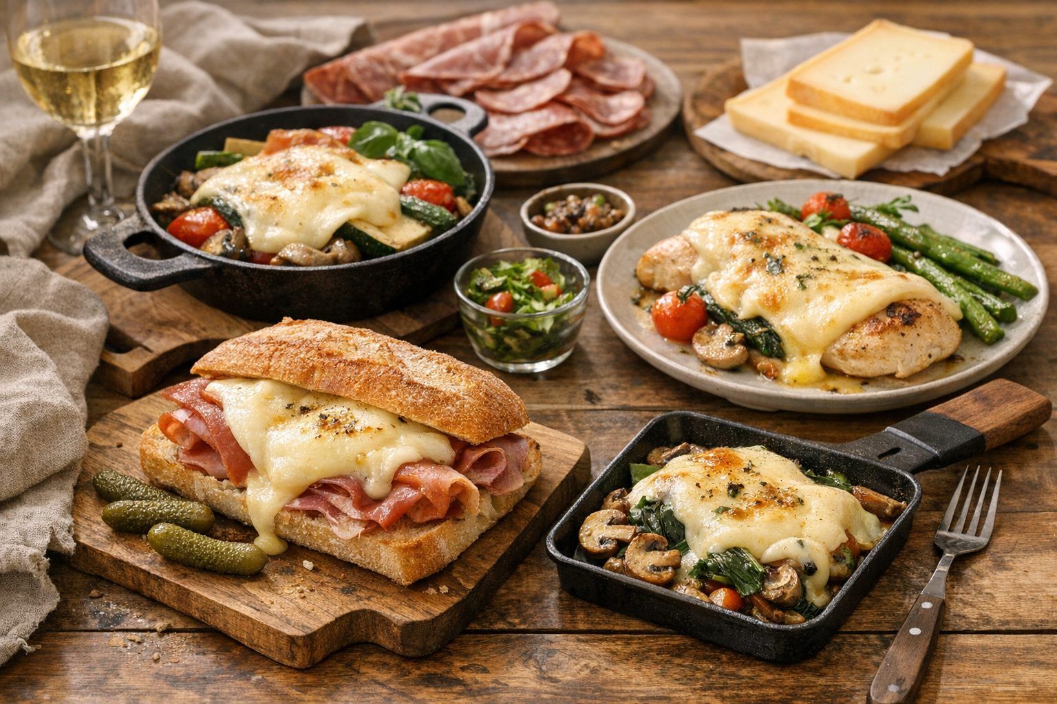 Recettes avec fromage à raclette sans pomme de terre