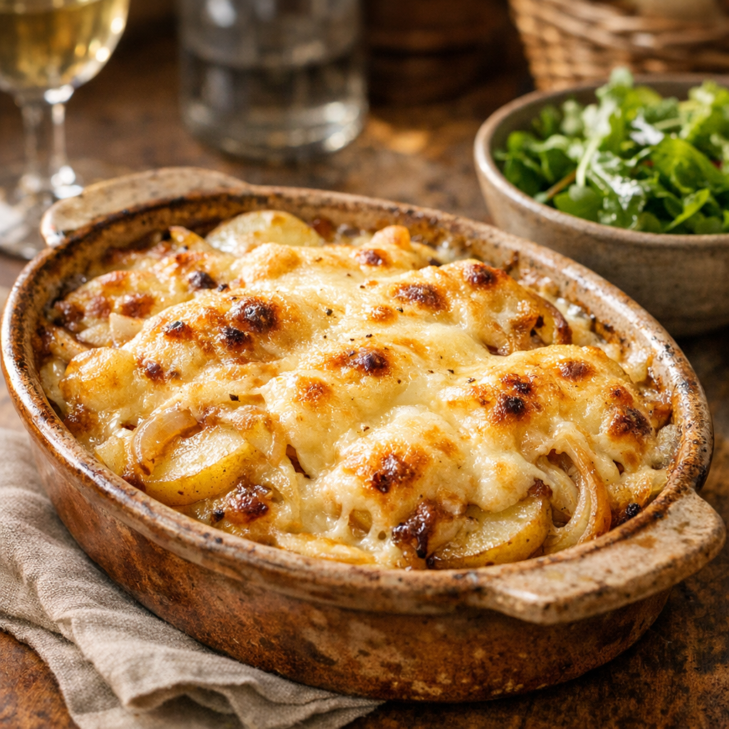 Voici la recette avec du fromage à Raclette que je sers l’hiver
