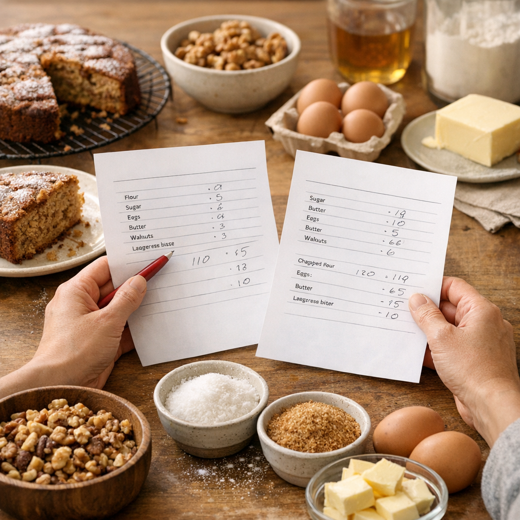 Ingrédients : comparer les ratios avant de choisir sa recette