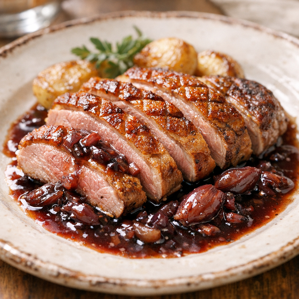 Je vous donne ma recette de magret de canard en sauce