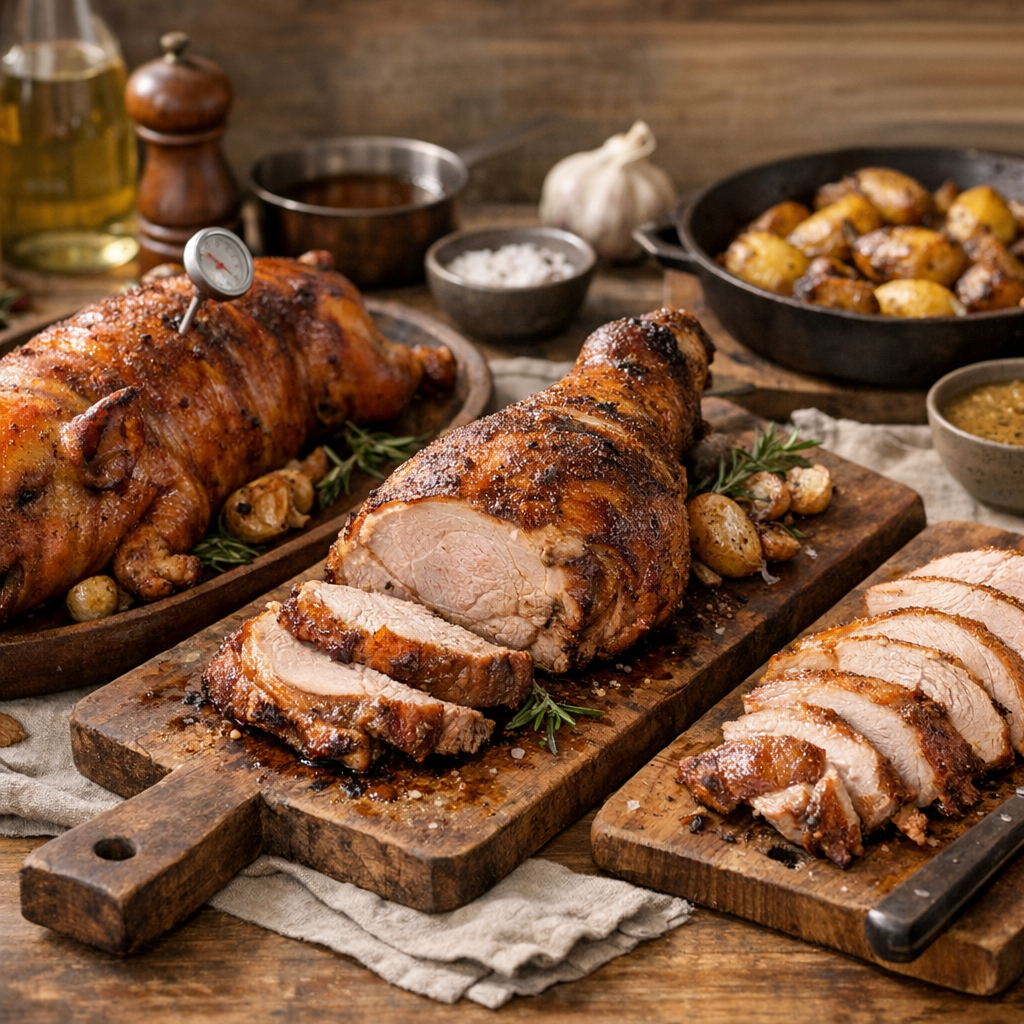 Temps et température : porcelet entier, cuissot ou cuisse ne se cuisent pas pareil