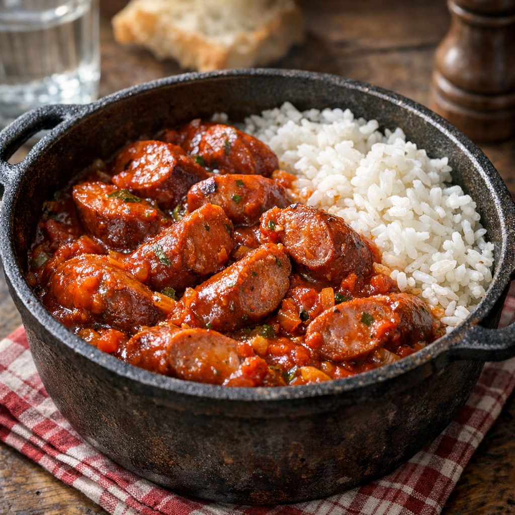 Je vous montre une Recette de Rougail saucisse plus juste