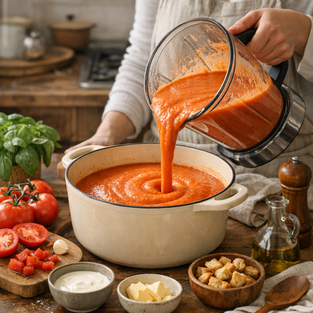 Préparation : comment faire une soupe à la tomate vraiment onctueuse
