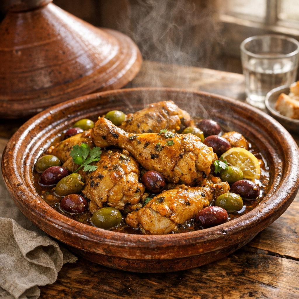 Je vous montre comment réussir un Tajine de Poulet cohérent