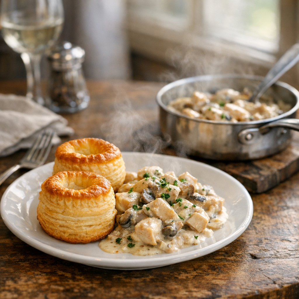 La Recette du Vol-au-vent grand-mère, crémeuse et croustillante