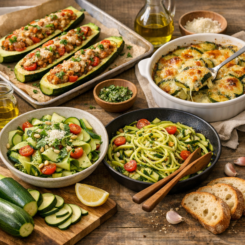 Recettes courgettes : 4 idées vraiment utiles du cru au four