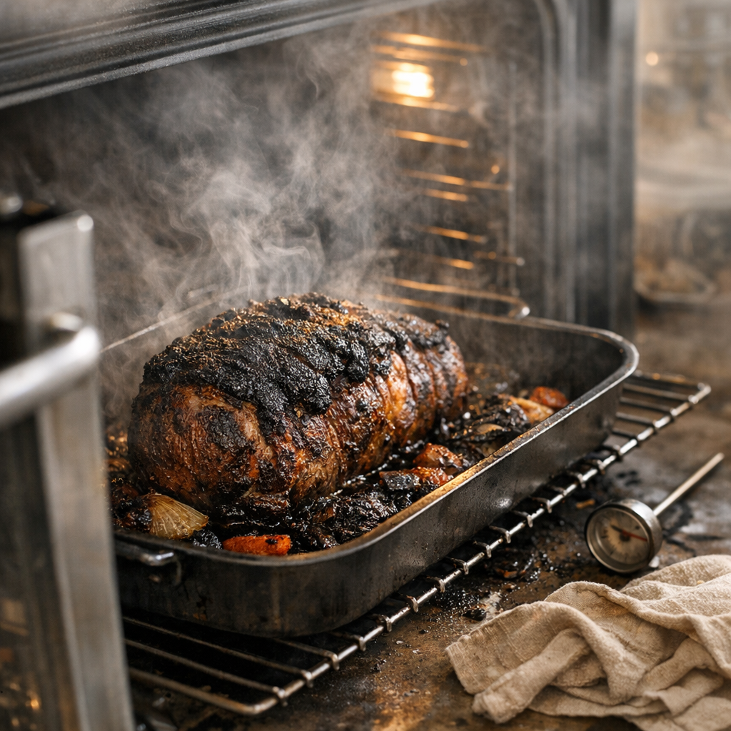 Pourquoi cuire sans aérer peut gâcher un rôti de porc