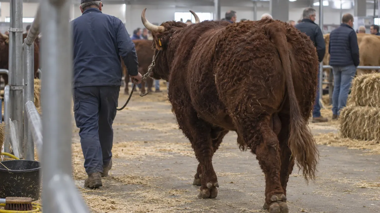 Sarah et Théo sacrés au concours Salers du Sommet de l'élevage : deux champions pour une race de terroir