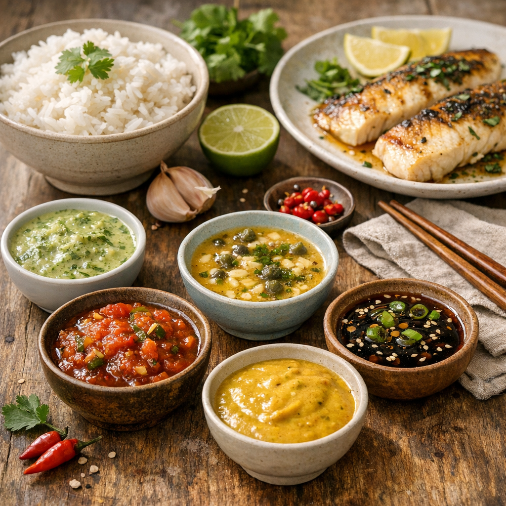 Pour varier les plaisirs : 5 sauces qui marchent vraiment avec le riz et les poissons